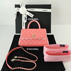 CHANEL Small Caviar Coco Handle (Old Mini) Full Set